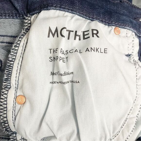 NWT MOTHER The Rascal Raw Hem High Waist Ankle Snippet in Mint Condition Size 24 - Picture 14 of 16